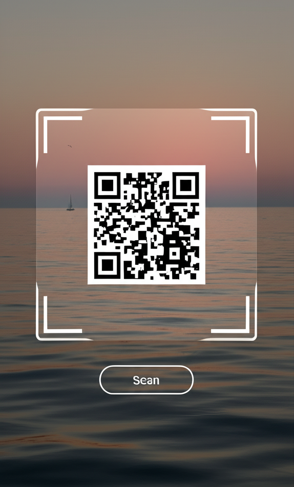 Scan QR code screen